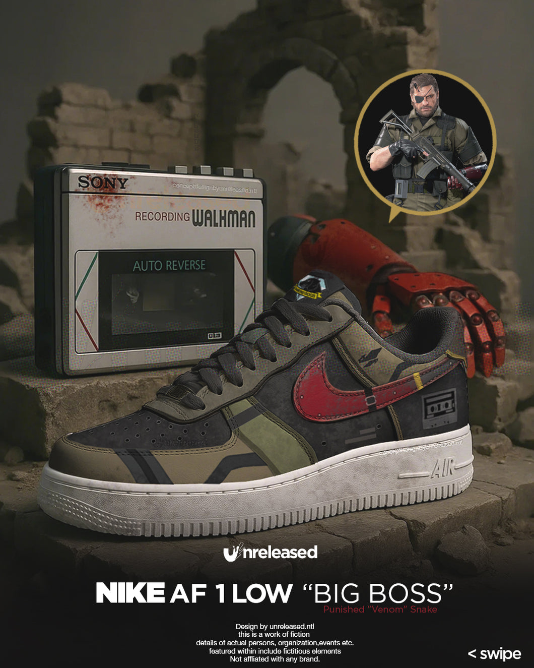 Unreleased - AF1 Big Boss Venom Snake